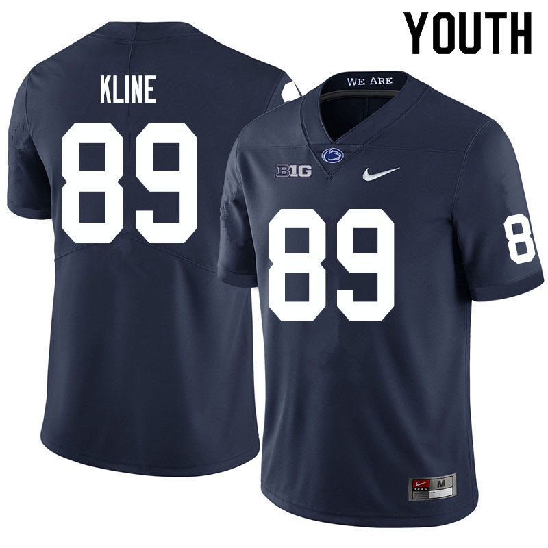 NCAA Nike Youth Penn State Nittany Lions Grayson Kline #89 College Football Authentic Navy Stitched Jersey BTU4298QK